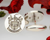 Gorman Family Crest engraved cufflinks