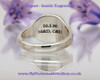 Signet Ring - inside engraving, space limited to the size of your ring.