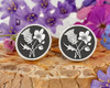 Scottish Thistle Singapore Orchid Cufflinks D1