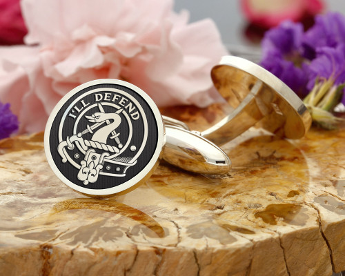 Lennon Scottish Clan Engraved Cufflinks