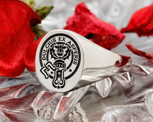 Ferguson Scottish Clan Signet Ring, available in Silver or 9ct Gold