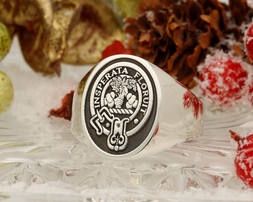 Watson Scottish Clan Signet Ring available in Silver or 9ct Gold