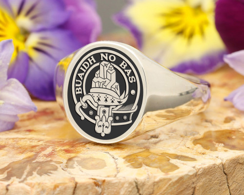 MacNeil Scottish Clan Badge Signet Ring