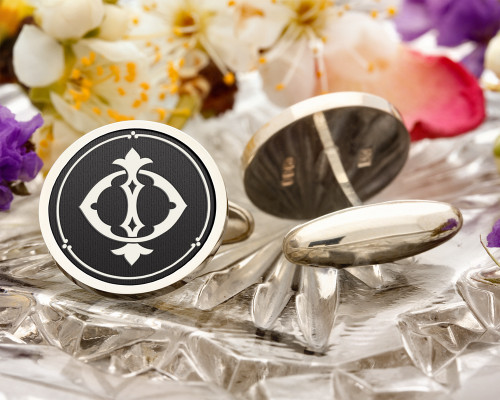 IO OI Victorian Monogram Cufflinks, Signet Ring, Pendant D2