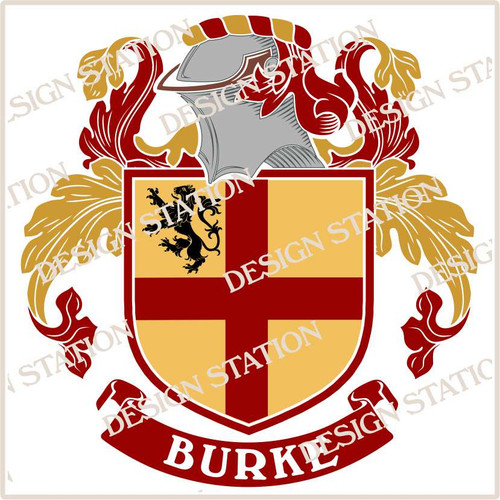 Burke Family Crest Digital Download File 