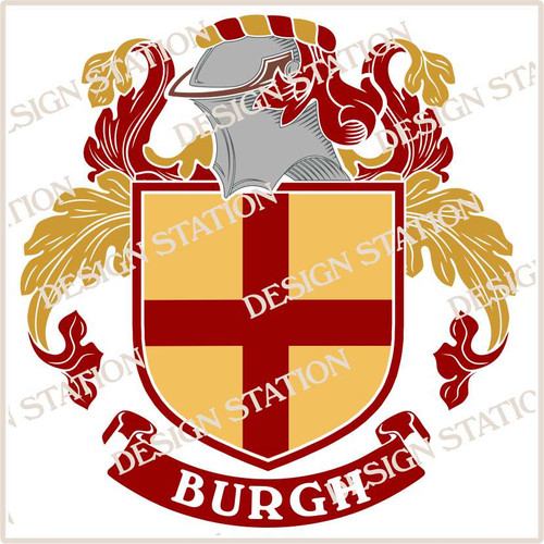 Burgh Family Crest Digital Download File 