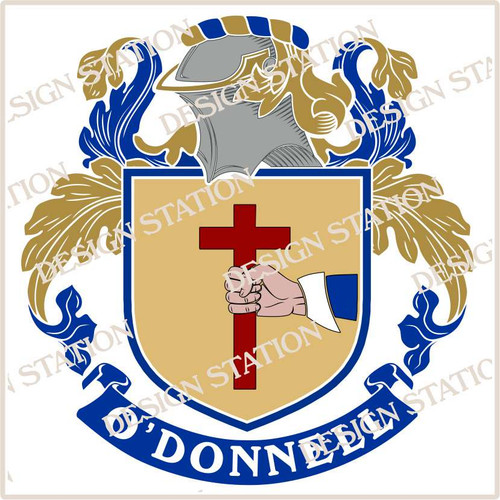 O'Donnell Family Crest Ireland PDF Instant Download,  design also suitable for engraving onto our cufflinks, signet rings and pendants.