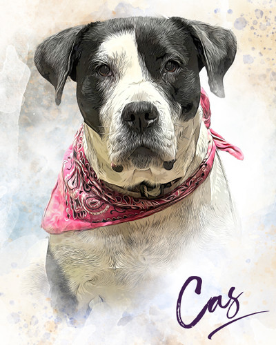 Custom Dog Portrait from photograph