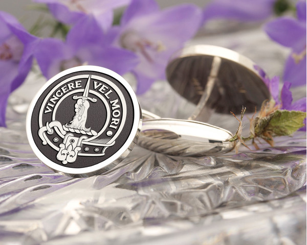 MacDowall Scottish Clan Engraved Cufflinks