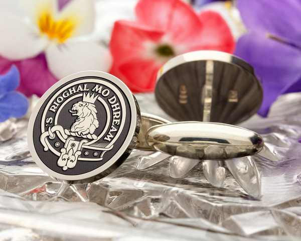 MacGregor Scottish Clan engraved cufflinks