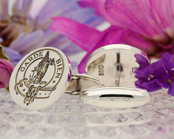 Montgomery Scottish Clan Cufflinks Positive Silver or 9ct Gold