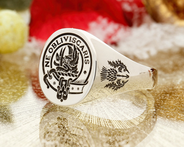 Campbell Scottish Clan Signet Ring HS8 