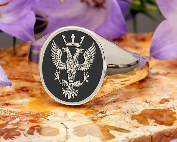 Mercian Regiment British Army Signet Ring Negative