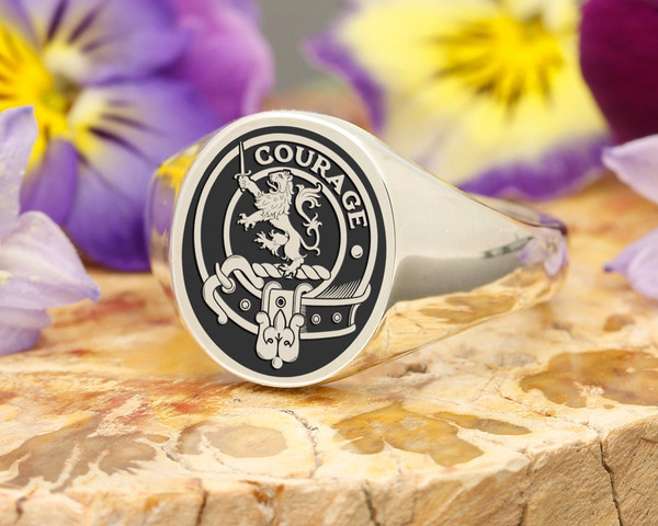 Cumming Scottish Clan Badge Signet Ring