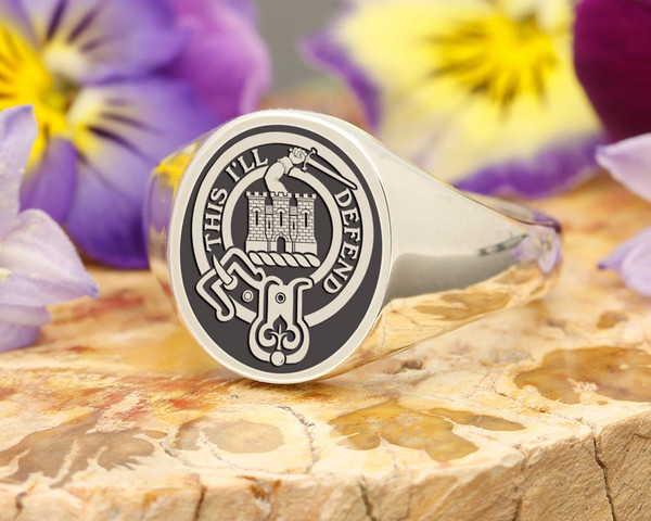Kincaid Scottish Clan Signet Ring 