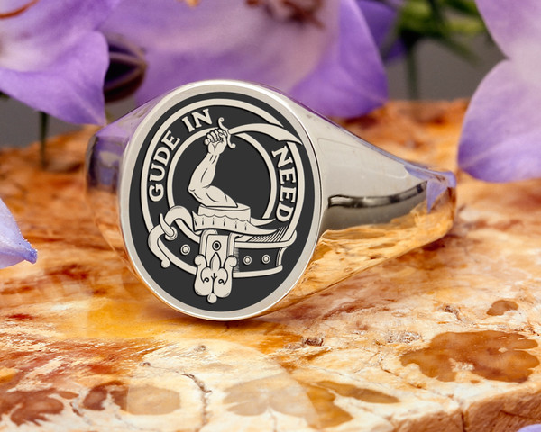 Ainslie Scottish Clan Signet Ring made to order
