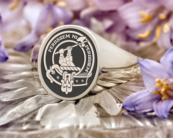 Anstruther Scottish Clan Signet Ring handmade to order