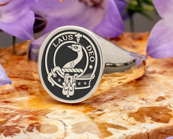 Arbuthnott Scottish Clan Signet Ring handmade to order
