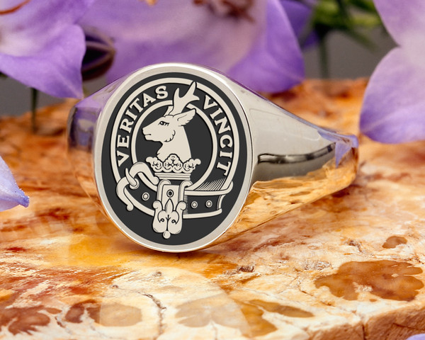 Keith Scottish Clan Signet Ring, Pinky Ring, handmade to order