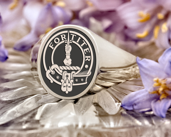 MacAlister Scottish Clan Signet Ring