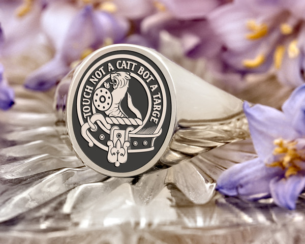 MacBain Scottish Clan Signet Ring