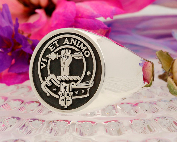 McCulloch Scottish Clan Signet Ring HS44