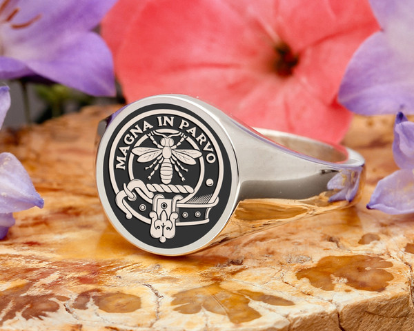 Congilton Scottish Clan Signet Ring handmade to order