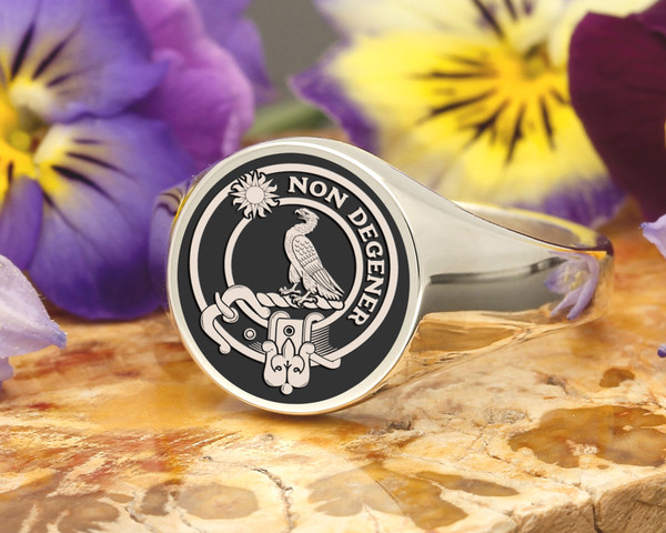 Kinloch Scottish Clan Signet Ring made to order