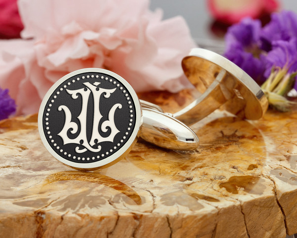 LL-Victorian-Monogram-Cufflinks-Signet-Ring-Pendant-D1