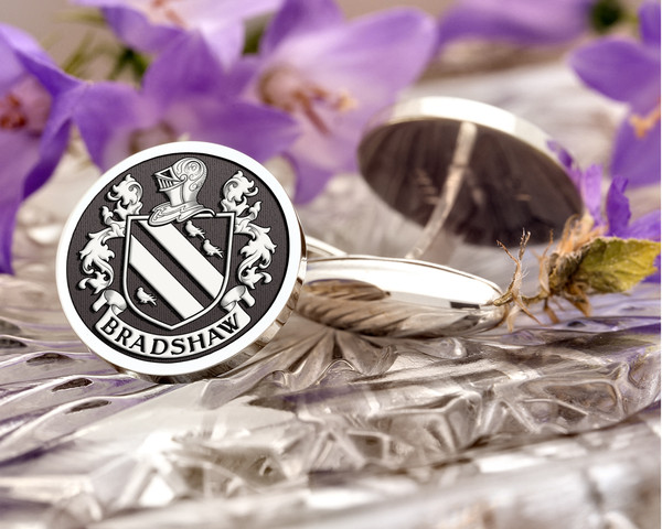 Bradshaw Family Crest Cufflinks