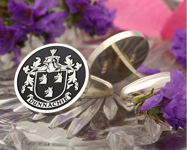 Dunnachie Coat of Arms Family Crest Cufflinks