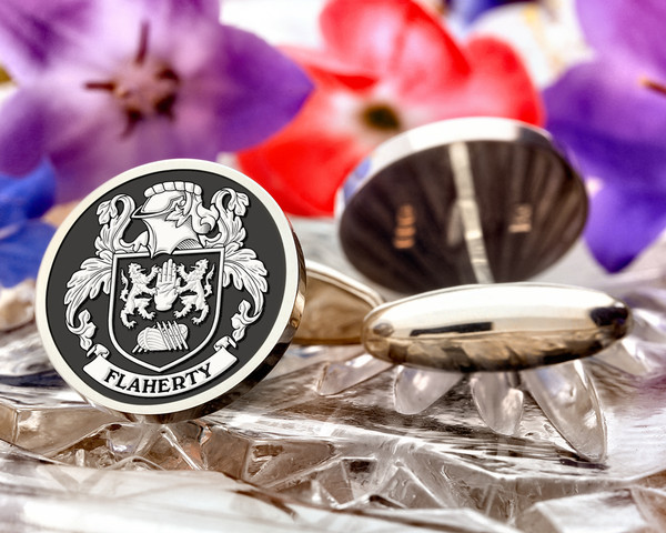 Flaherty Family Crest Cufflinks Ireland