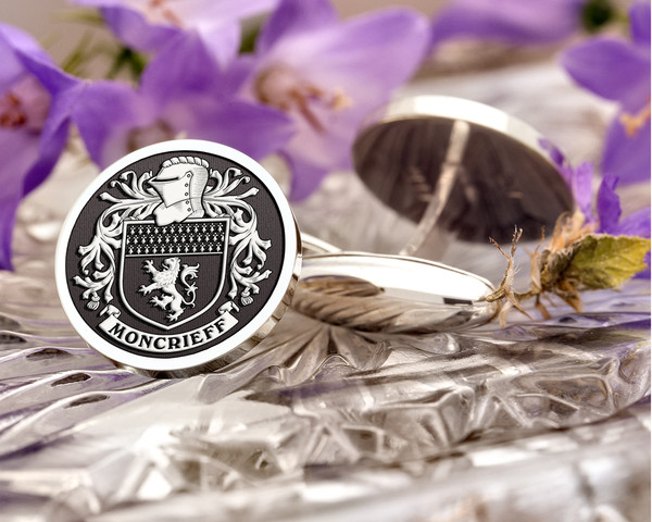 Moncrieff Family Crest Scotland Cufflinks D1