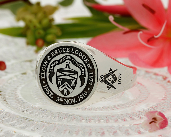 Elgin & Bruce Lodge No. 1077 Custom Signet Ring