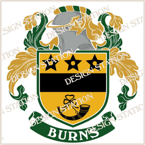 Burns Family Crest Digital Download File 
