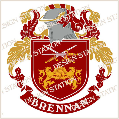 Brennan Family Crest Digital Download File 