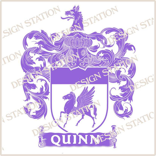 Quinn D1 Family Crest Vector PDF Instant Download File