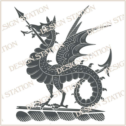 Shepherd Heraldry Crest Digital Download File in Vector PDF format, easy to print, engrave, change colour.  Available in black only