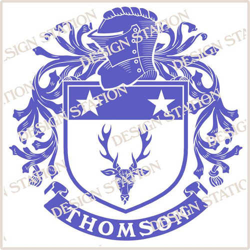 Thomson Scotland - Family Crest Digital Download File in Vector PDF format, easy to print, engrave, change colour.