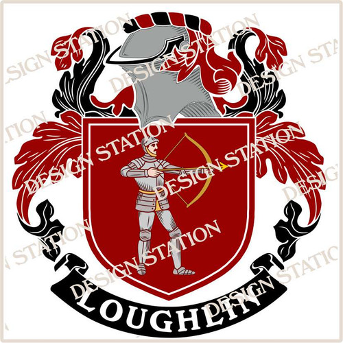 Loughlin Digital Family Crest, Vector pdf file available for download on purchase