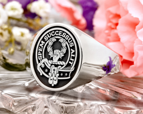 Ross Scottish Clan Signet Ring Silver or Gold from