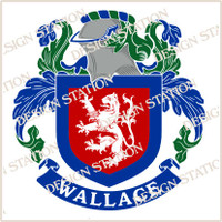 Wallace Family Crest Ireland PDF Instant Download,  design also suitable for engraving onto our cufflinks, signet rings and pendants.