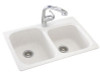 Swanstone KSDB-3322 22 x 33 (Aggregate) Dual Mount Double Bowl