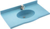 Swanstone EV1B2225 Europa Vanity Top 22-1/2"D x 25"W - Solid Color