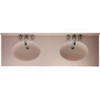 Swanstone CH2B2273 Chesapeake Double Bowl Vanity Top - Solid Color