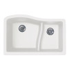 Swanstone QULS-3322 22 x 33 Undermount Large/Small Bowl - Granite