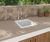 Veritek DIT-S 17 x 20 Dual Mount Small Utility Sink - White