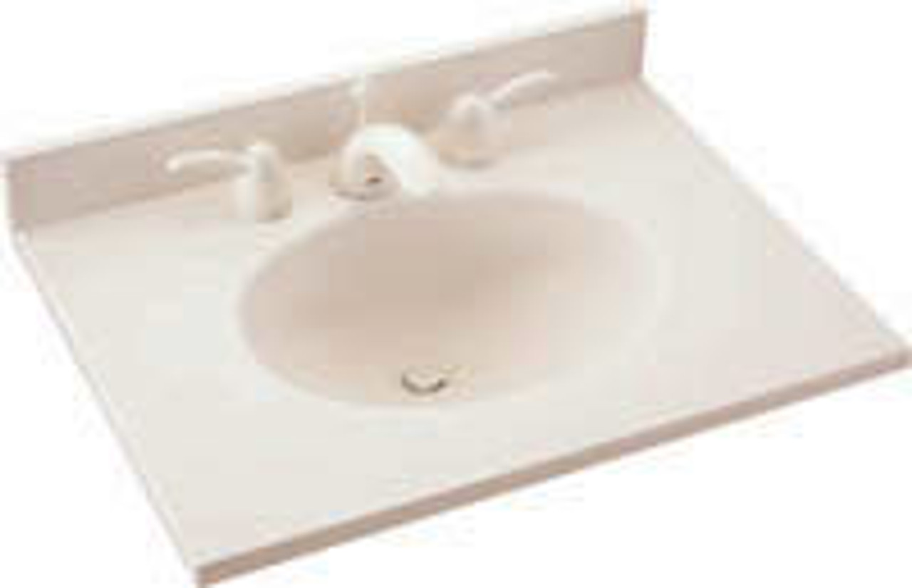Swanstone Vt1b1925 Ellipse Vanity Top 25 W X 19 D Solid Color Swanstone Products Eplumbing Products Inc