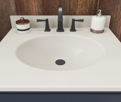 Swanstone VT1B1931 19 x 31 (Solid) Ellipse Single Bowl Vanity Top