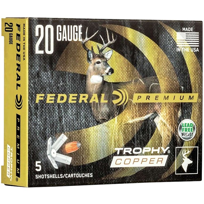 eral Freight Train Copper Tipped Sabot Slug 20ga 2.75 275gr 5bx Ammo
